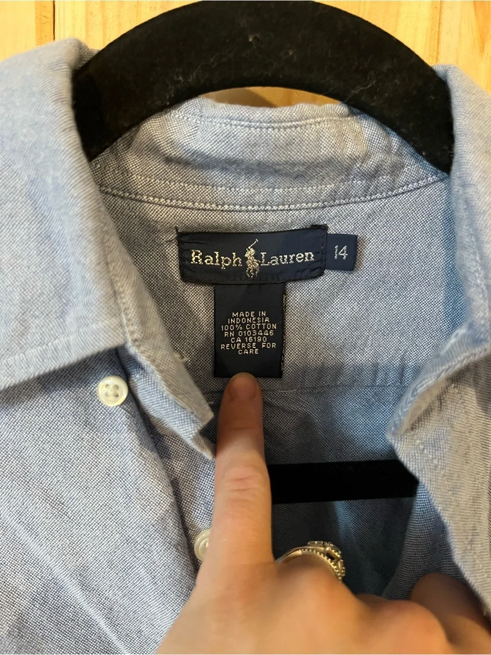 Ralph Lauren Button Down Shirt 100% Cotton